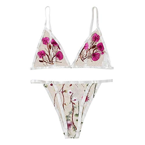 Ensemble de soutien-gorge pour femmes en dentelle blanche premium