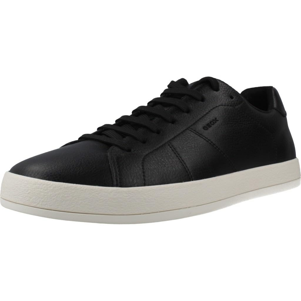 Geox Men's U SERIFOS A Sneaker, Black, 7 UK