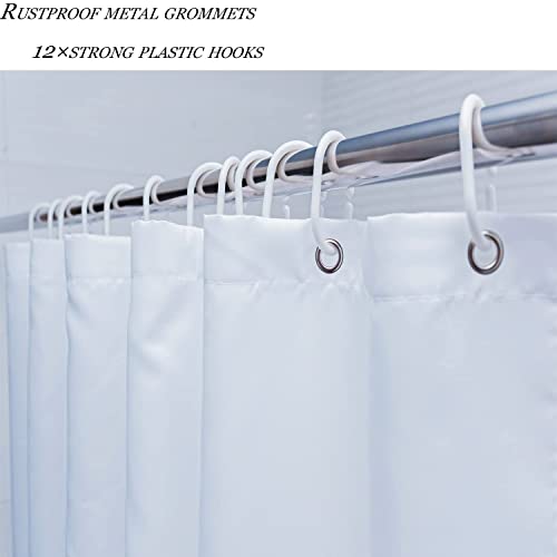 Yuang Get Naked Shower Curtain Blue Ombre Orange Gradient Funny Cute Art Fonts Words Fabric Bathroom Decor Set With 12 Hook Extra Long Bath Curtain (Blue, 72Wx78L) #TOP2
