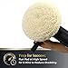 Woolous Wool Buffing Pads 7 Inch, 3 Pack - 100% Natural Wool Pads for Buffing, Polishing & Compounding Cars, Boats, Trucks & Motorcycles - Hook & Loop for Quick Attachment