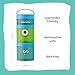 Whiskware Disney Pixar Stackable Snack Containers for Kids and Toddlers, 3 Stackable Snack Cups for School and Travel, Monsters Inc Mike Wazowski and Sulley