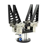 MJINA Flexibler pneumatischer, elektrischer, adaptiver Fingergreifer mit weicher Klaue for einen Roboterarm mit großer Last von 3 kg, weicher Fingergreifer for Roboterarm-Kit(4 finger pneumatic2)
