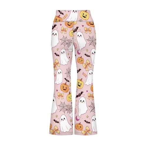 Image of Girls Flare Leggings 5-14T Cute Bell Bottoms for Girl Yoga Pants for Gym
