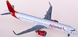 ACE HOBBY for Geminijets for Avianca for Airbus A321neo N761AV 1:400 Airplane Pre-Built Airliner Model Display