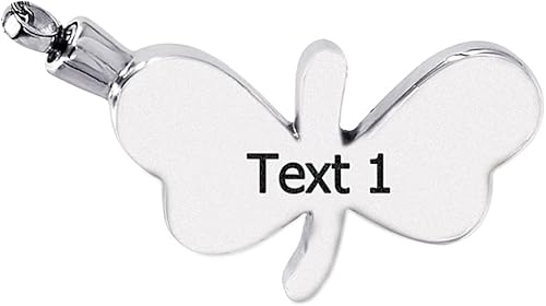 Miniatura 2 de FCZDQ Llavero Urna Mariposa Murano Cristal Memorial Recuerdo Colgante Cremación Joyería para Cenizas Personalizado