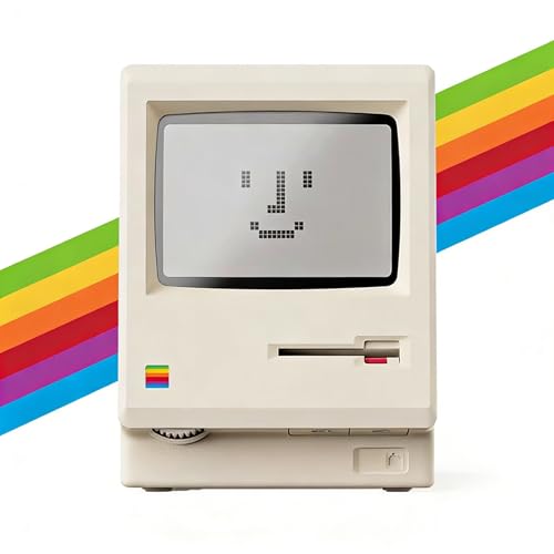 デジタル時計【1984レトロデザイン・maclock レ】温度表示 ダイヤル式調光 多機能アラーム レトロ 置き時計 トロ雑貨 Type-Cポート W110×D103×H120mm 日本語説明書付き デジタル時計【1984レトロデザイン・maclock レ】温度表示 ダイヤル式調光 多機能アラーム レトロ 置き時計 トロ雑貨 Type-Cポート W110×D103×H120mm 日本語説明書付き