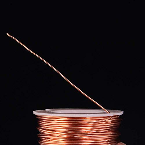 Kupferdraht, 0,5 mm x 10m Kupferlackdraht, Isoliert Magnetdraht zur Herstellung eines Elektromagnet-Motormodells