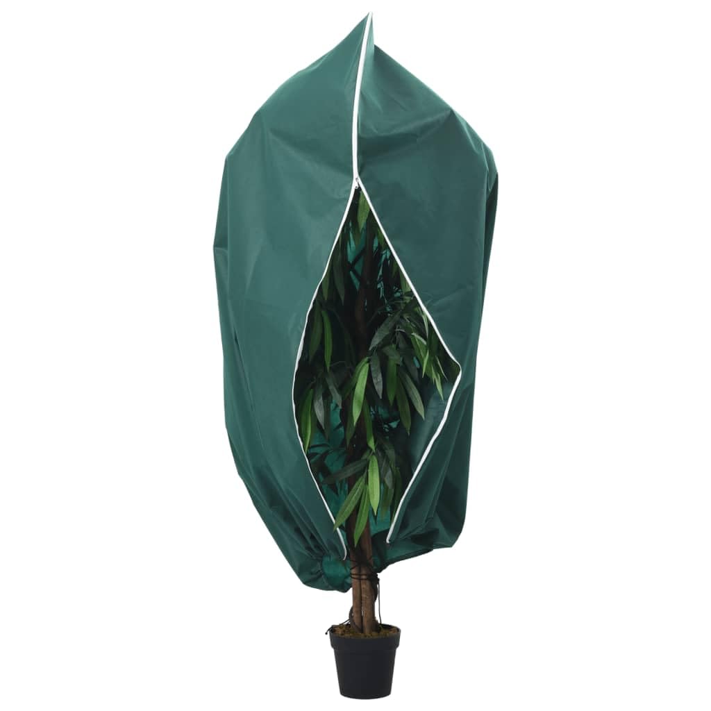 Fieltro de invierno con cremallera, 10 unidades, 70 g/m², 3,93 x 3 m, protección contra heladas, transpirable, duradero, cordón, acceso lateral, resistente a la intemperie, uso múltiple