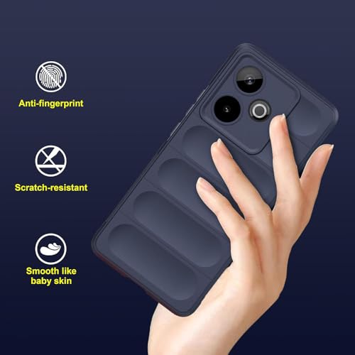 Image of Amazon Brand-Solimo Mobile Cover for Realme GT 7 5G / GT 7T 5G | Full Camera Protection | Liquid Silicon Case | Flexible Bumper Case for Realme GT 7 5G / GT 7T 5G (Dark Blue)