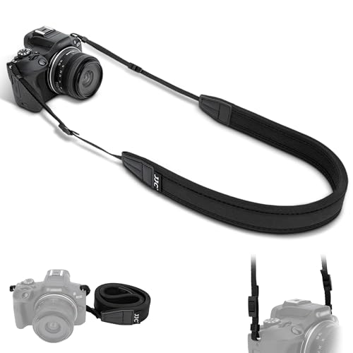 Soft Camera Shoulder Neck Strap with Thinner Lanyard for Canon R50 R50 V R50V R100 R10 R6V R5 R6 Mark III II V R50V R7 R8 M50 Mark II Xhalf ZV-E10 II ZVE10 II ZV-E1 Lumix L10 S1IIE S9 & Compact Camera