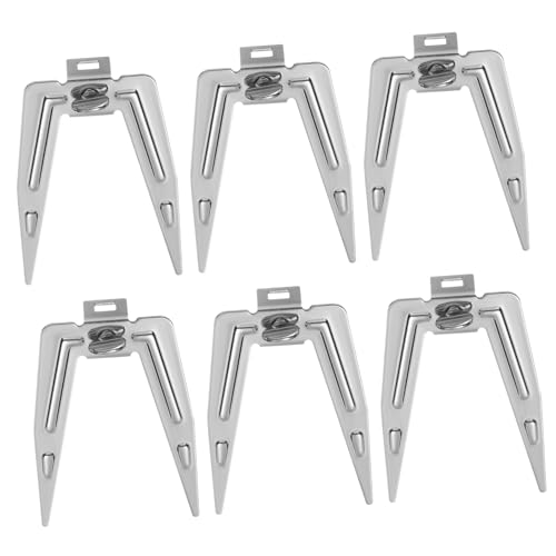 Garneck 6 Pieces Chicken Fork Assembly Oven Roast Chicken Forks Stainless Steel for Grill Tools Accessories