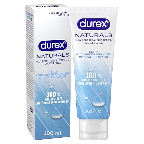 Durex Naturals Extra Feuchtigkeitsspendend Gleitgel – 100 % natürliches Gleitmittel mit Hyaluronsäure… – Ansicht 1