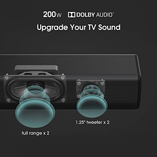 Hisense Hs218 2.1Ch Sound Bar With Wireless Subwoofer, 200W, Powered By Dolby Audio, Roku Tv Ready, Bluetooth, Hdmi Arc/Optical/Aux/Usb, 3 Eq Modes #TOP5