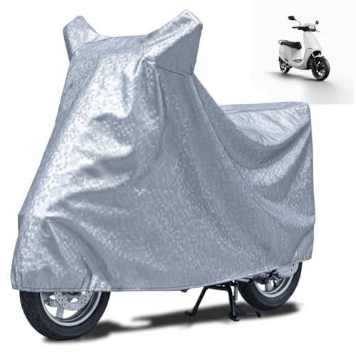 Image of FABTEC Waterproof Scooty Body Cover Compatible with Ola S1 Pro, A1 (Silver)