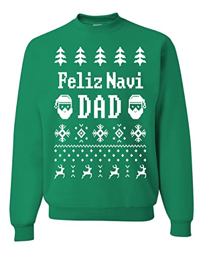 Wild Bobby Feliz Navidad Ugly Christmas Sweater Unisex Crewneck Graphic Sweatshirt