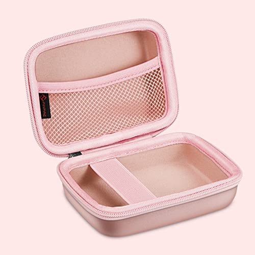 Fintie Kids Camera Case Compatible With Seckton/Gktz/Wowgo/Omzer/Suncity/Agoigo/Ourlife/Rindol/Unicorn Toys Digital Camera & Video Camera, Hard Carrying Bag With Inner Pocket, Rose Gold #TOP5