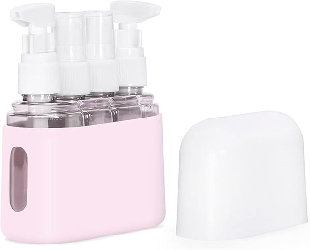 ZOESON Portable 1.7ozTravel Size Spray Bottle with Fine Mist,Leak Proof Refillable Make Up Travel Lotion Bottle for Cosmetic Skincare Lotion,Essential Oils,Homemade Cleaners