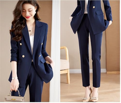 Women's Suits for Work Professional Business 2 Piece Blazer and Pants Set Outfit2