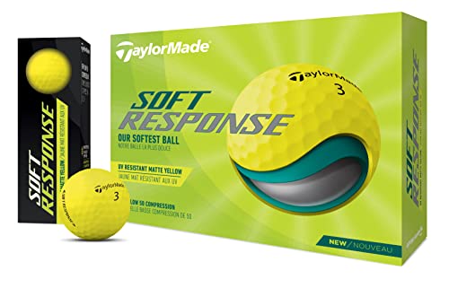 Balles de golf TaylorMade Soft Response à faible compression pour golfeurs amateurs