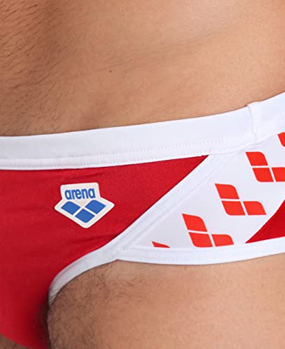 Image of ARENA Men's Icons Solid Swim Briefs Professional Training Swimsuit Sports Trunk