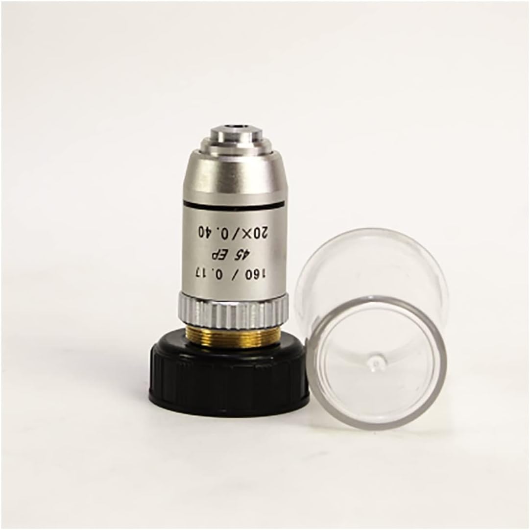 Microscopes Equipment 4X/10X/20X/40X/100X Semi-Plan Achromatic Objective Lens 195 Mm Conjugate Distance(20X)