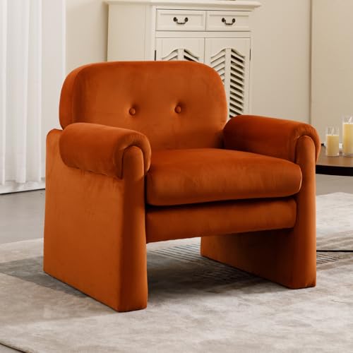 Materiali di Alta Qualità: Realizzata in tessuto di velluto delicato sulla pelle, questa poltrona imbottita combina eleganza e resistenza. L'imbottitura in spugna ad alta densità invita a godere della sua morbidezza avvolgente, garantendo un comfort duraturo.