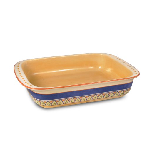 Pfaltzgraff Villa Della Luna Baking-Dishes, yellow, blue, red