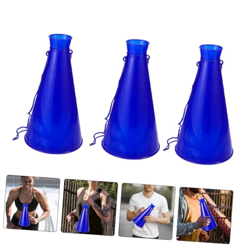 Sosoport Cheer Megaphone 4-Pack Plastic Cheering Horns for Kids Sports Games Parties Football Match Noisemaker Toy - Thumbnail 2