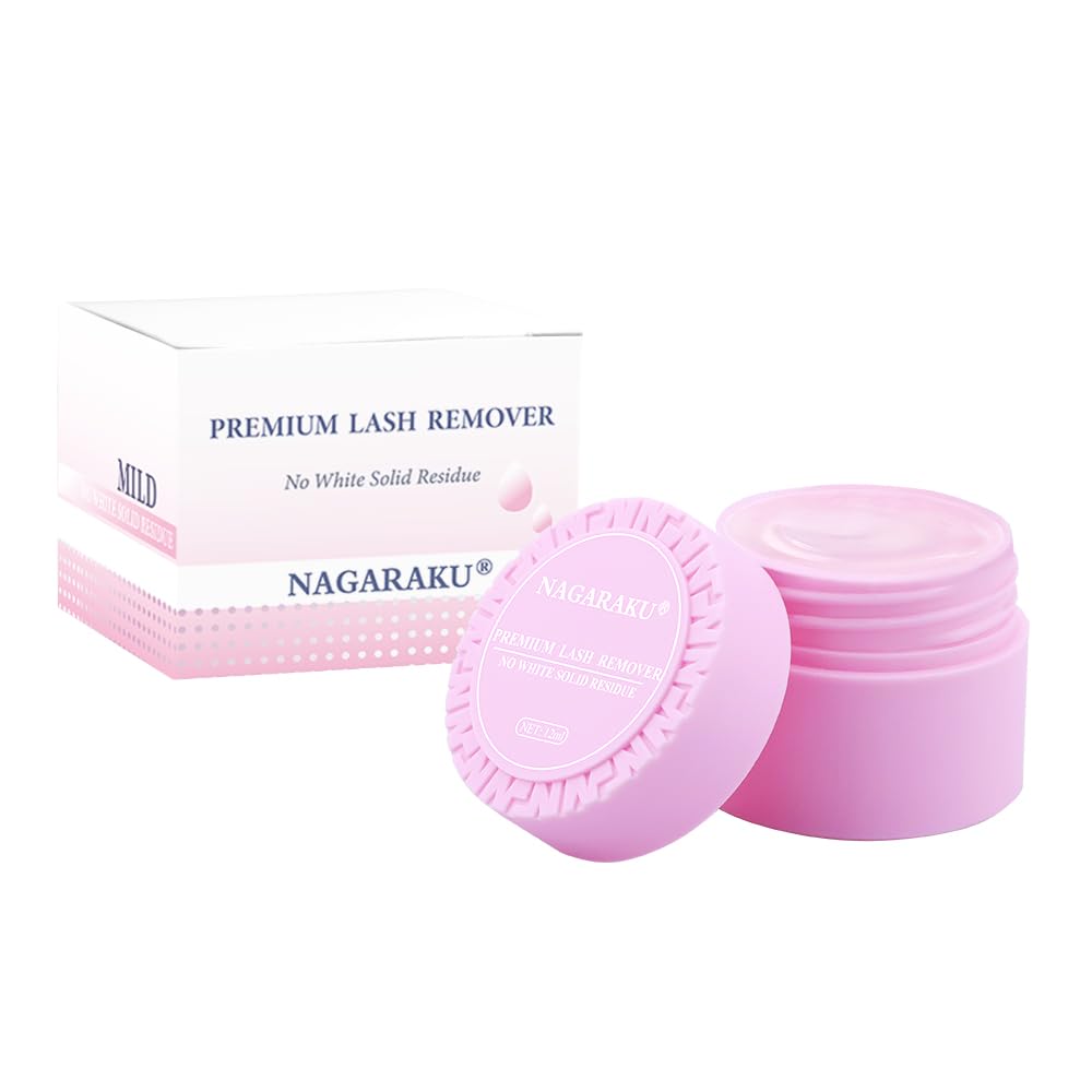 NAGARAKU Crema Removedora de Pagamento Pestañas 12ml Removedor de Cola Gel Suave Remoção de Pestanas de Ação Rápida Removedor de Gel Pestañas Eliminador de Pestañas Postizas en Crema Eyelash Remover