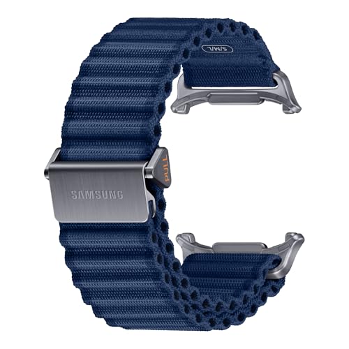 Samsung Trail Armband ET-SVL70 für die Galaxy Watch Ultra | Uhrenarmband Atmungsaktives Arbmand Original Zubehör weiches Material guter Sitz Hakenverschluss Blue