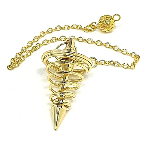 Amazon.co.jp: ペンデュラム ダウジング ゴールドメタル スパイラル