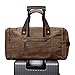 S-ZONE Canvas Duffel Bag for Travel 65L Weekender Overnight Travel Bags with Shoes Compartment for Men