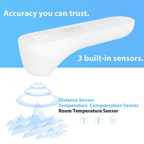 No Touch Forehead Thermometer By Ihealth, 2020 Algorithm Version No Contact Baby Thermometers For Kids And Adults,Home Use Digital Thermometer, Led Display Easy To Read At Night #TOP2