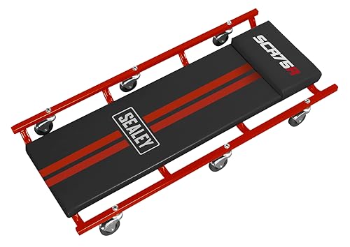 Sealey SCR75 Creeper pour dessous de voiture avec cadre en acier de 91,4 cm