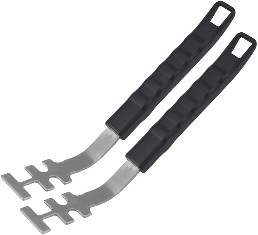 for 2Pcs Grill Grate Lifter Gripper, Stainless Steel Grabber Picker, Barbecue Grid Tool Accessories compatibility with