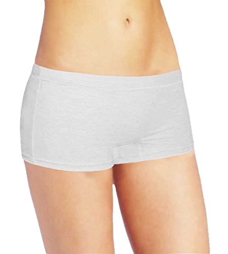 Image of Selfcare Women Soft Cotton Sinker Mid Waist Boyshorts Panties with Concealed Elastic Panel Pack of 3
