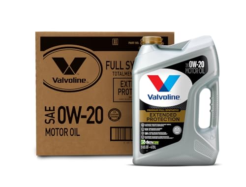 Valvoline Extended Protection Full Synthetic Motor Oil SAE 0W-20 5 QT, Case of 3