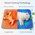 Cooling Mat for Dogs, Self-Cooling Ice Silk Dog Mat, Portable Washable Non-Slip Pet Cooling Pad for Indoor & Outdoor Summer Use, Breathable Dog Cooling Blanket for Large & Small Dogs (Gray, XX-Large) - Image 4