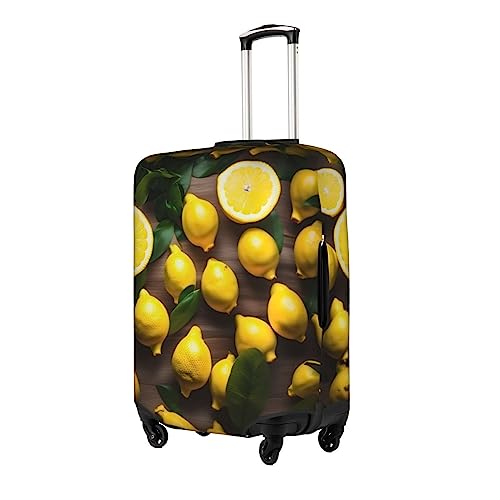 Housse de bagage Fresh Tropical Lemons protectrice lavable pour valise de 45 à 81 cm