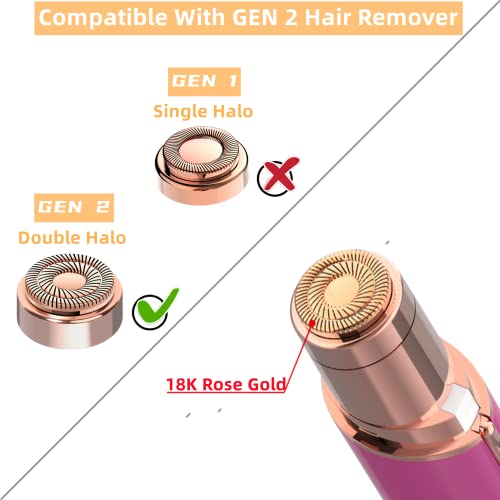 Women Facial Hair Remover Replacement Heads Gen 2 For Finishing Touch Flawless,Double Halo Face Razor Replacement Heads For Flawless Painless Face Hair Remover Tool #TOP1