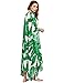 SweatyRocks Women's Flowy Kimono Cardigan Open Front Maxi Dress Green X-Small