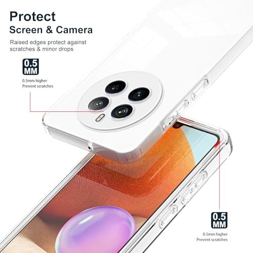 WOKEZ transparent fodral för Realme 12 Pro Plus 5G - Stötsäkert & Färgglatt