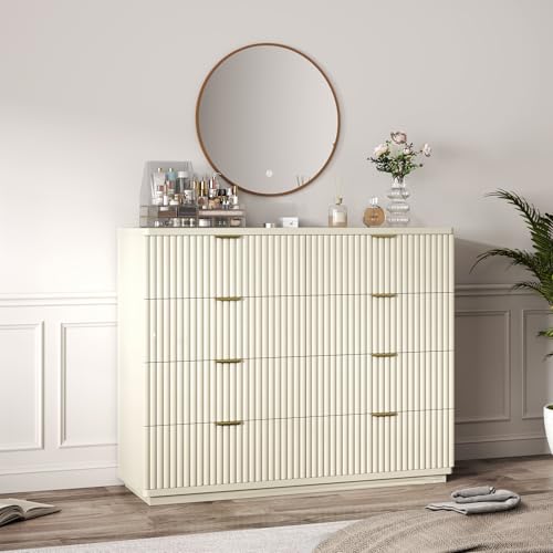 XinLiLai 8 Drawer Dresser for Bedroom, 47.3" Wide Modern Chest