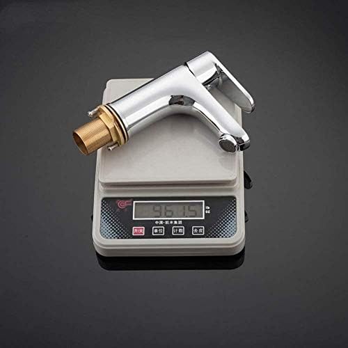 Robinet de lavabo monotrou mitigeur d'eau chromé pour vasque et douchette de salle de bain - 6