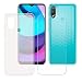 Produktbild LMLQSZ Durchscheinend Hülle für Motorola Moto E30 (6,5") + HD Panzerglas, Handyhülle Silikon Schutzhülle Cover TPU Case Handytasche - Panzerglasfolie Schutzfolie
