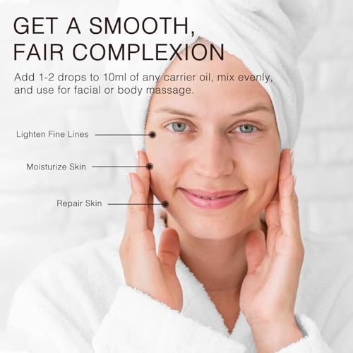 Image of Rose Essential Oil for Skin, Face, Hair Care, Diffuser, 3.38 Fl Oz