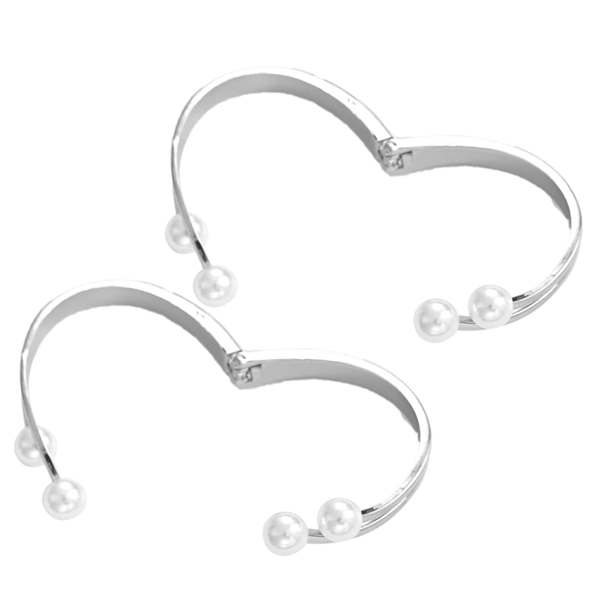 TOPBATHY 8pièces Anneaux Décoratifs Perles pour Rideaux Clips Métalliques à Nouer Accessoires De Décoration pour Fenêtres Maison