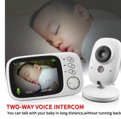 Câmera 3.2 Polegadas De Vídeo Sem Fio - Babá Eletrônica Monitor Do Bebê - Visão Noturna