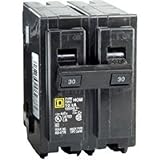 Square D HomeLine 30 amps Surge 2-Pole Circuit Breaker