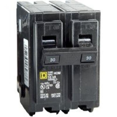 Square D Homeline 30 Amps Surge 2-Pole Circuit Breaker #TOP6